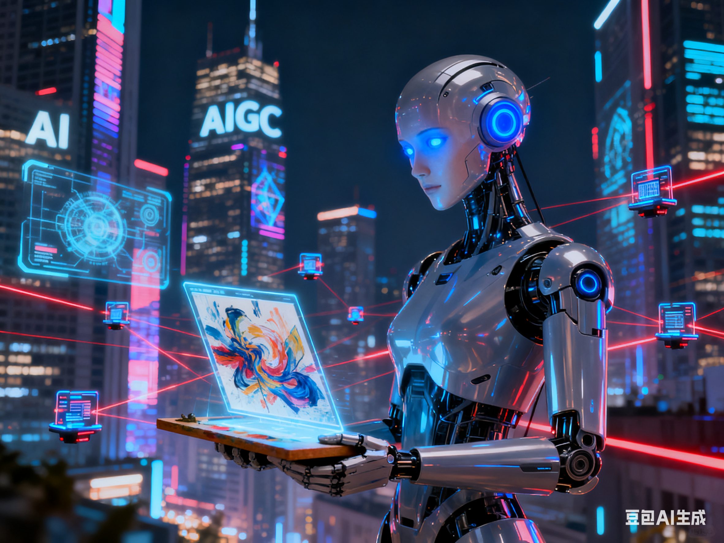 AI 绘画一周热爆！从戚薇机械姬到抖音 2200 万人疯玩，1 分钟让你变绘画大师——小易智创 - AI自动化营销 AI GEO AI碰碰卡